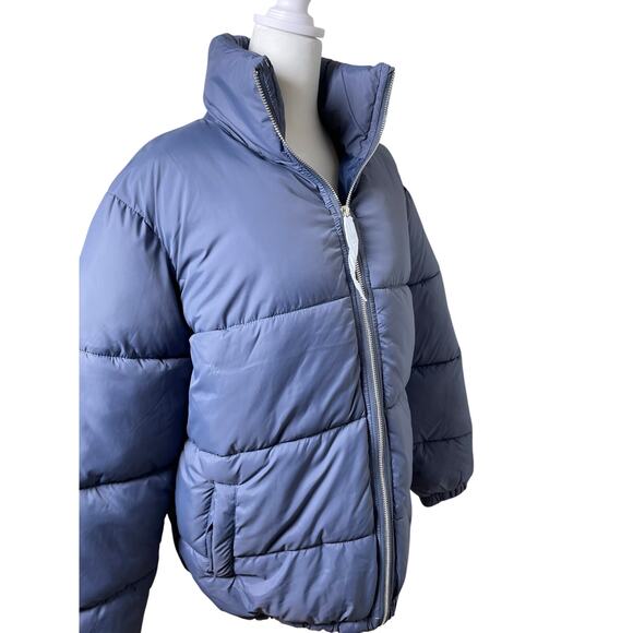 PrettyLittleThing Women's Sz XS Slate Grey Puffer Jacket (NWT) - Picture 1 of 5